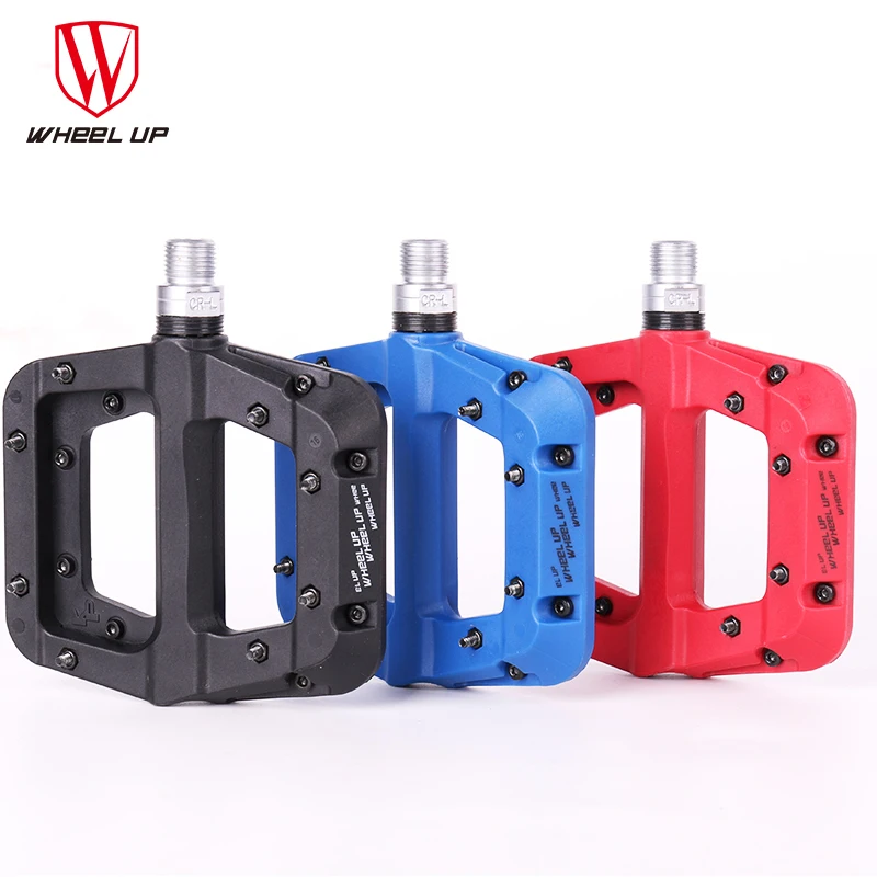 Wheel Up Nylon Fiber Bicycle Pedals With 3 Bearings Ultralight