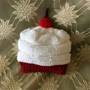 

cake hat nwborn hot sale cute heart-shaped lovely baby hats and caps kids boy girl handmade crochet photography props babyhat