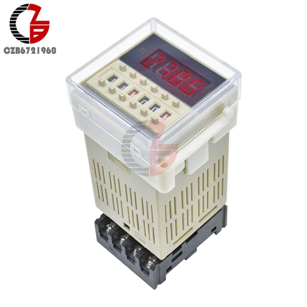 

DH48S-S Digital AC 220V Precision Time Delay Relay with Socket Base