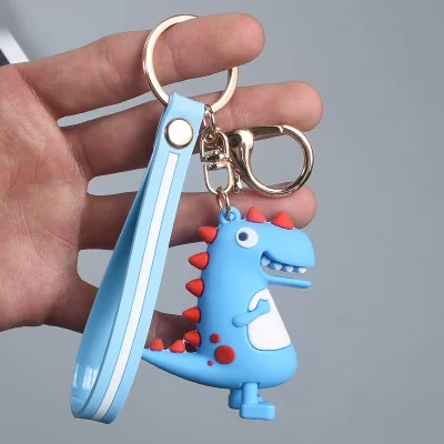 25 Kinds of Cartoon Toys Pudding Dog Melody Big Ear Dog Cool Penguin Key Keys Ins Woman Bag Exquisite Hanging Gift - Color: Royal Blue