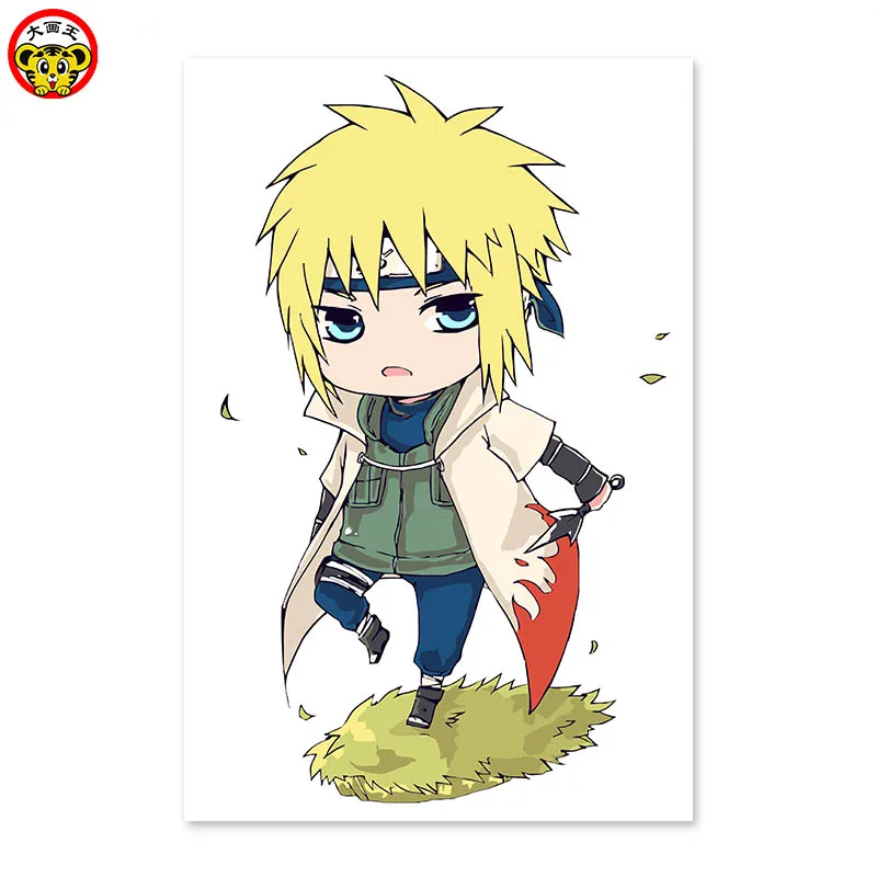 69 15 De Réductionpeinture Par Numéros Art Peinture Par Numéro Diffuse Naruto Beau Petit Garçon Coupe Vent Cheveux Jaunes Yeux Verts In