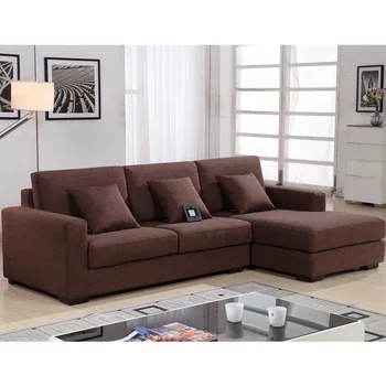 

New Design brown color fabric sofa simple design