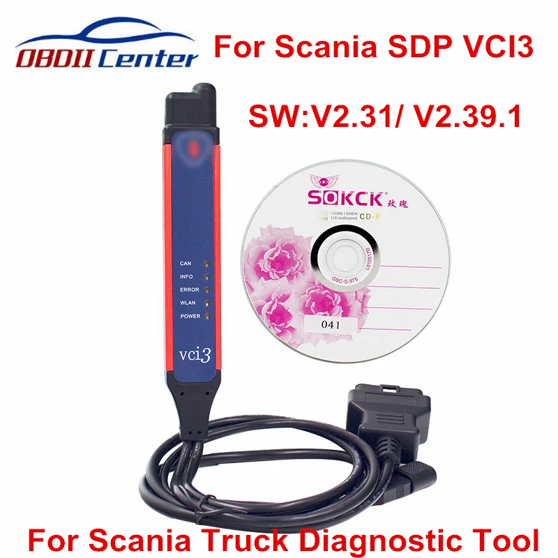 

Wifi SDP VCI3 For Scania SDP3 V2.31 V2.39.1 VCI 3 VCI-3 For Scania Truck Bus Heavy Duty Diagnostic Interface SDP3 2.32 2.39.1