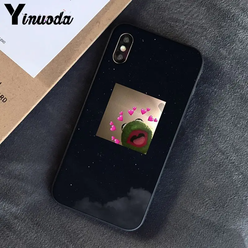 Yinuoda Kermit лягушка Забавный DIY печать рисунок чехол для телефона для iPhone 8 7 6 6S 6Plus X XS MAX 5 5S SE XR 10 чехол s