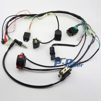 

Full Electrics Wiring Harness Coil CDI Assembly 50/70/110CC ATV Quad Bike Buggy Go Kart Coolster