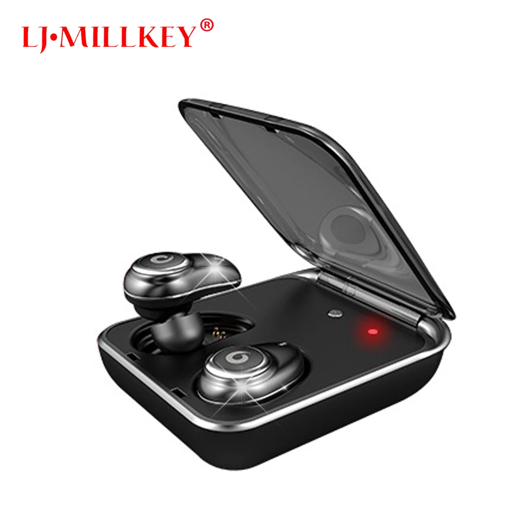TWS Bluetooth font b Earphone b font Mini Bluetooth V4 2 Headset Double Wireless Earbuds Cordless