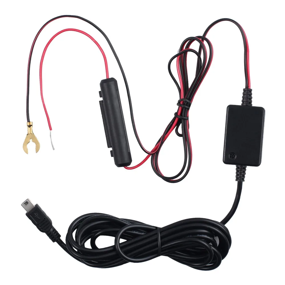 Комплект жесткого провода для видеорегистратора AUTOUTLET Кабель адаптер питания Micro