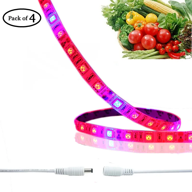 

Waterproof LED Grow Strip Light 5050SMD Flexible LED Plant Growing Light Lamp for Aquarium Greenhouse Hydroponic Plant Grow