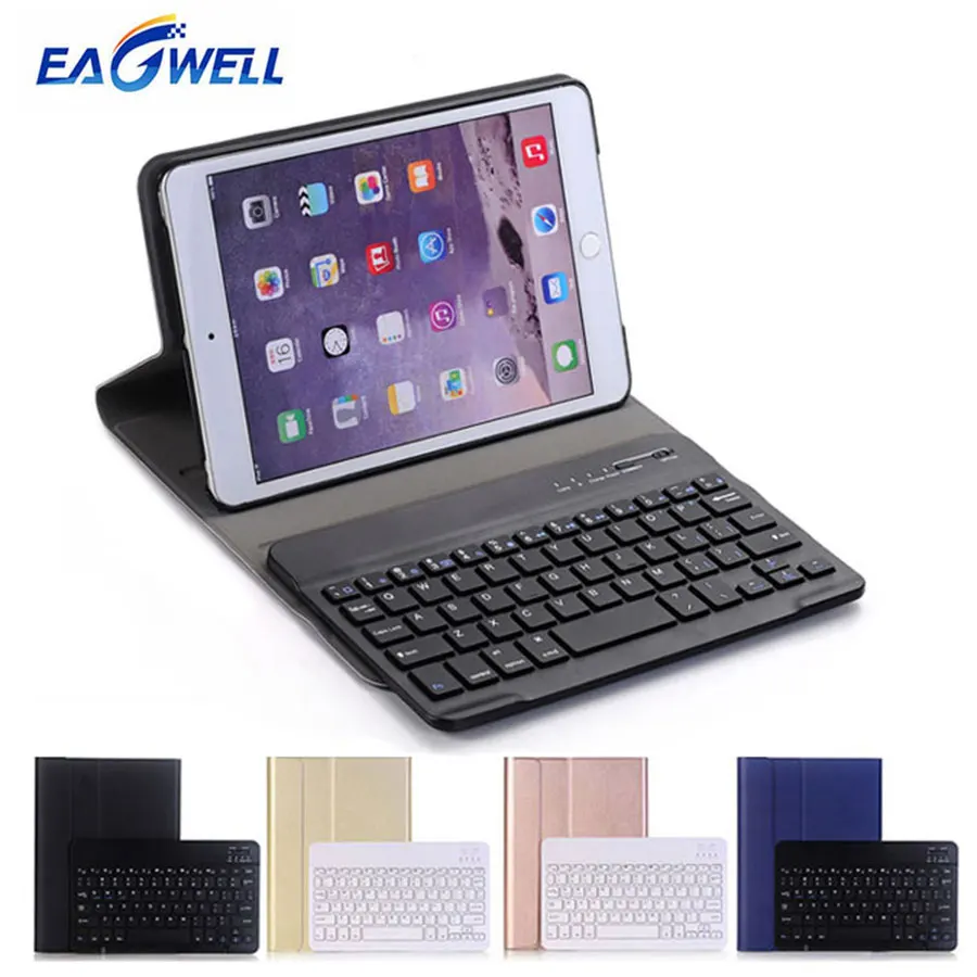 Кожаный чехол 2 в 1 с Bluetooth клавиатурой для Apple iPad 3 4 беспроводная клавиатура