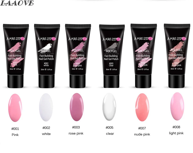 LAAOVE 30ml Nail Builder Gel Polish Varnish For Nail Extension UV Gel LED Clear Sculpting Hard 