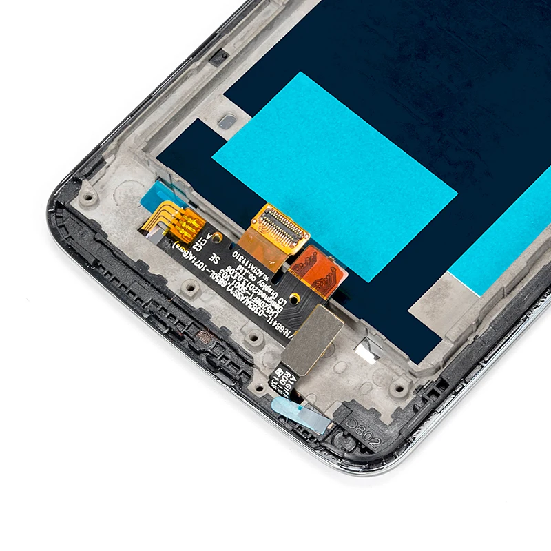 Для LG G2 D802 ЖК-дисплей сенсорный экран+ дигитайзер в сборе с рамкой черно-белый ЖК-дисплей без рамки для G2 D802