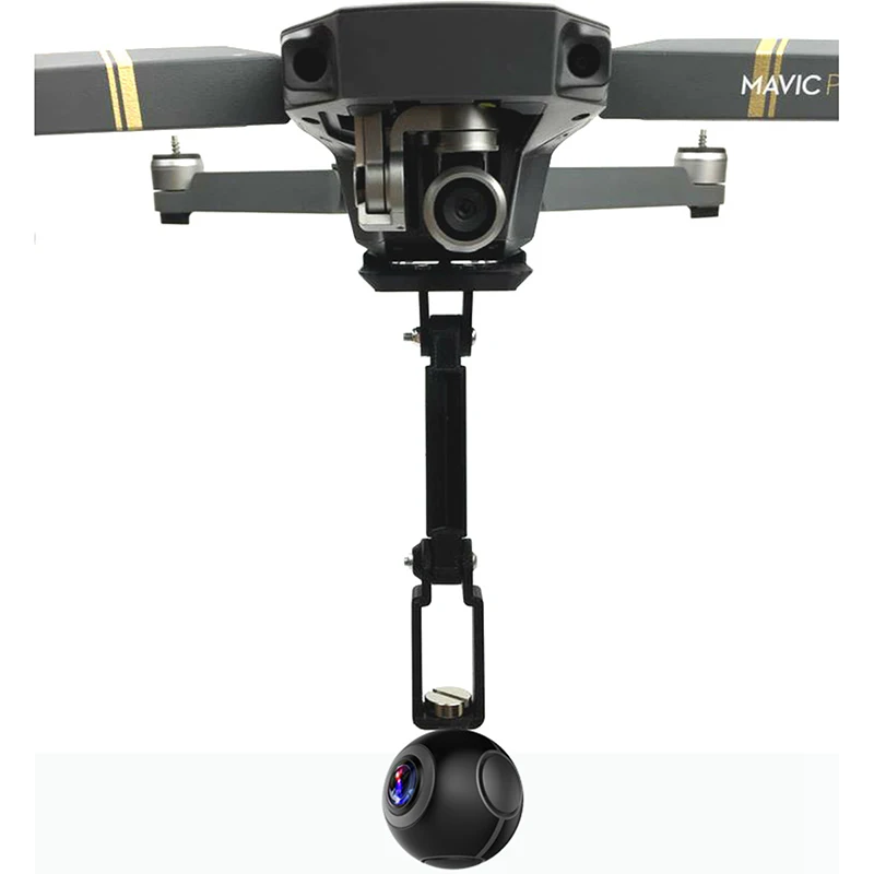  for DJI Mavic Pro Accessories 360 Degree Camera Clip with 1/4 Tripod Bracket Lifting Holder Mount 3