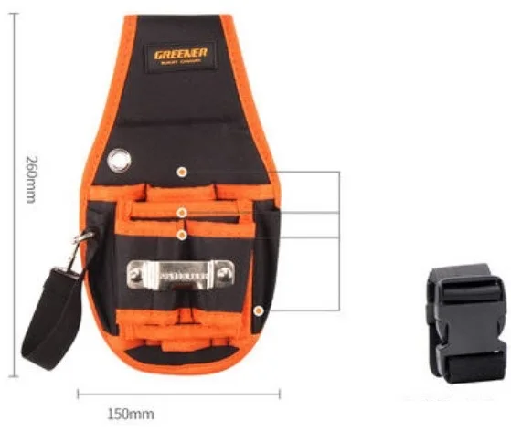 Переносной дрель отвертка, инструмент набор держателя Одежда высшего качества Электроинструмент талии карман инструмент поясная сумка
