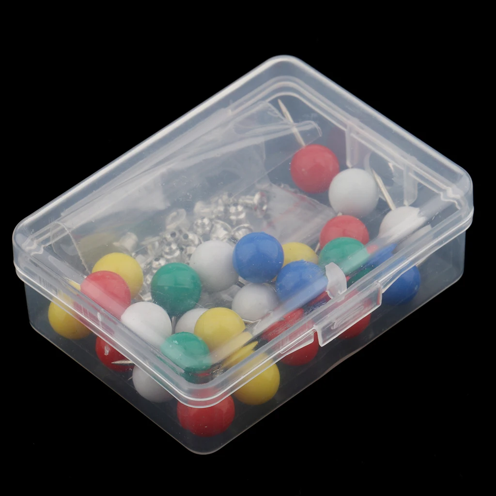 25 Pieces Colorful Round Bead Stopper Positioning Needle Location Pins Patchwork Sewing Pins DIY Tools