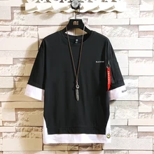 Fashion Half Short Sleeves Fashion O NECK Print T-shirt Men’s Cotton 2020 Summer Clothes TOP TEES Tshirt Plus Asian Size M-5X.