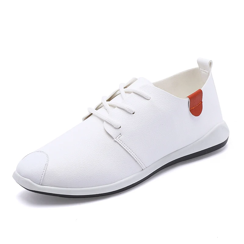 064 Xx Planos 2018 De Cuero Los resistencia Primavera naranja Genuino Nuevo Antideslizantes blanco Zapatos Negro Encaje Ropa Moda Casuales Hombres Ectic 4Txzaqcwad