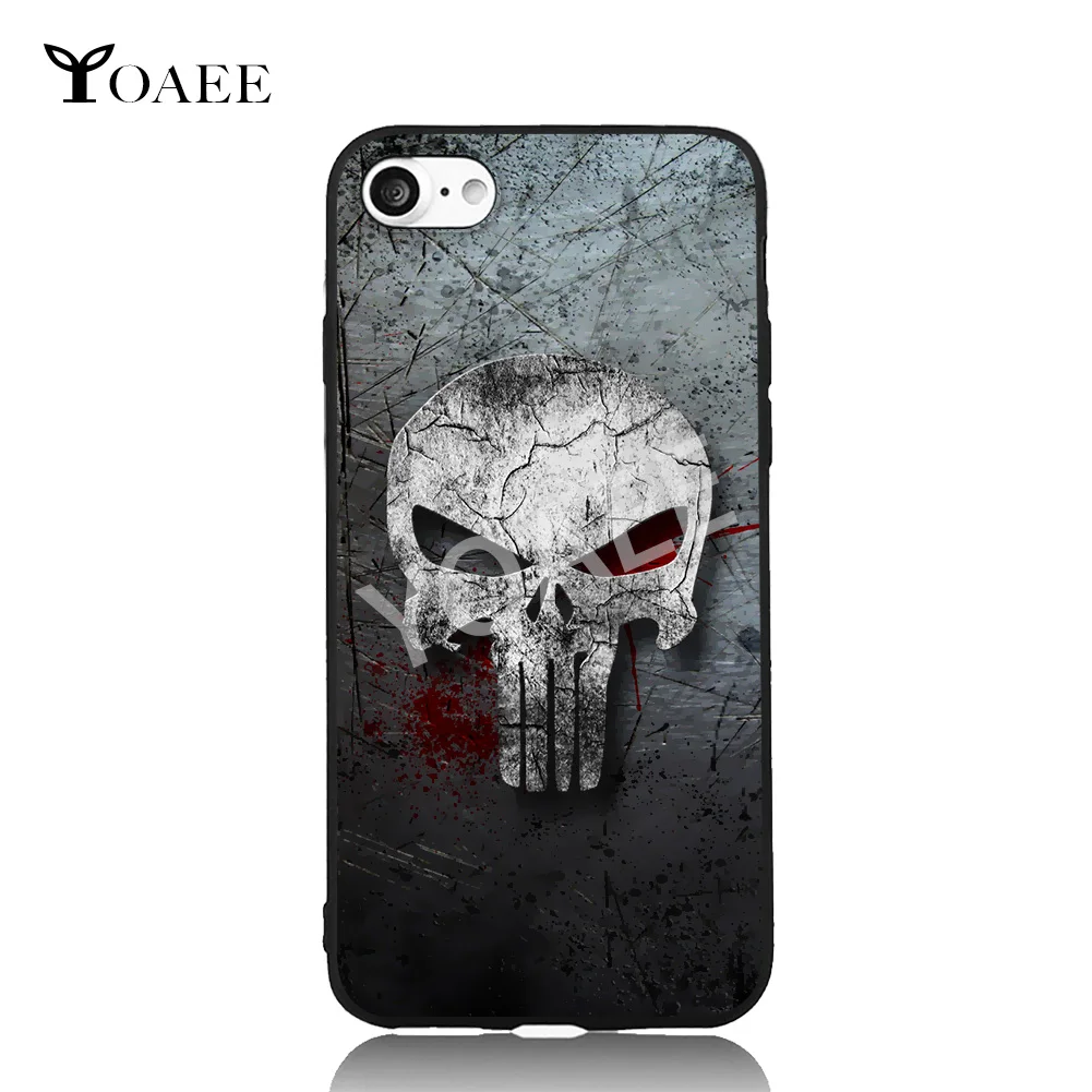 Skull Symbol Art For iPhone 6 6s 7 Plus Case TPU Phone