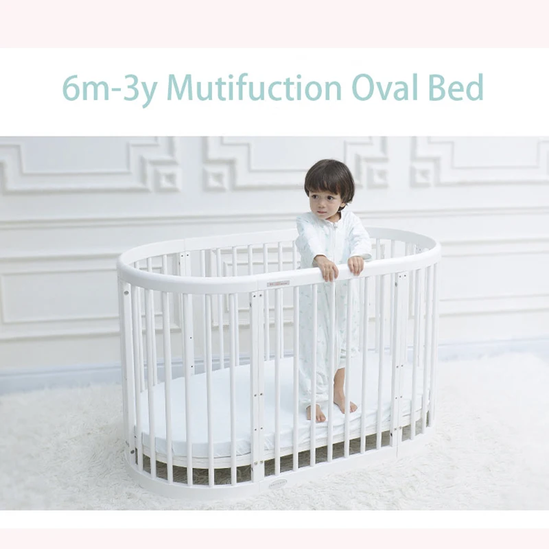 2020 New Babyruler Twins High End Cribs European Multi Function