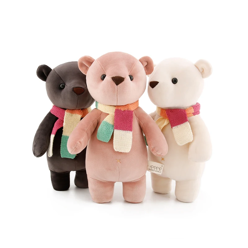 35 см Kawaii Teddy bear Мягкие плюшевые игрушки для детей для одежда для малышей девочек мягкие куклы, подарки