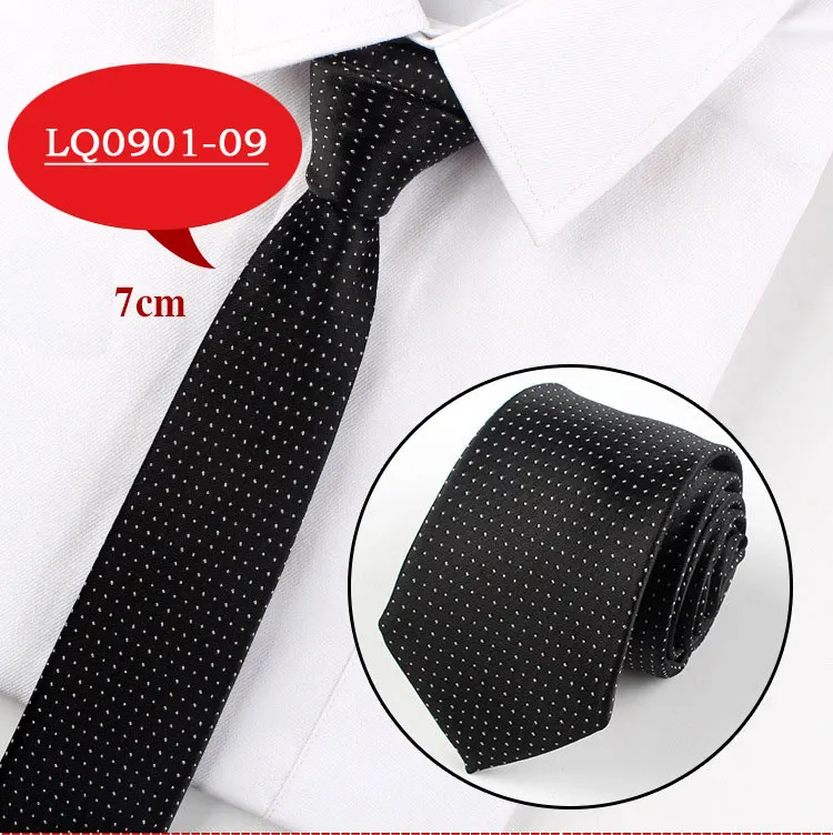 Men Tie Fashion 7cm Classic Luxury Jacquard Woven Neckties Factory Seller Bridegroom Business Wedding Accessories Shirt Neck Tie - Цвет: LQ0901-09