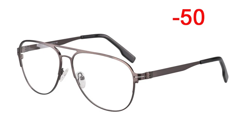 CR90 готовая оптическая оправа для очков с линзами для близорукости для женщин и мужчин, солнцезащитные очки с фотохромом, очки с градусом, oculo-1.0to-4,0 - Цвет оправы: Gray -50