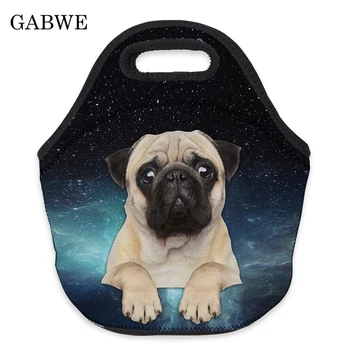 

GABWE Printing Dog Leisure Portable Lunch Bag Insulated Cooler Bags Thermal Food Picnic Lunch Bag For Men Bolsa Porta Alimentos