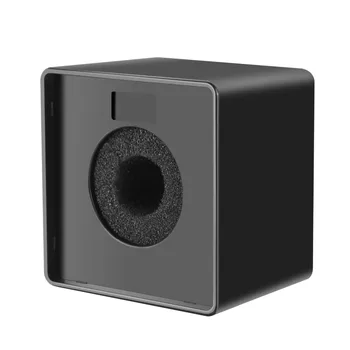 

Neewer Portable Square Cube Shaped Interview Mic Microphone Flag Station Logo with Max 1.57 inches/4cm Hole Black