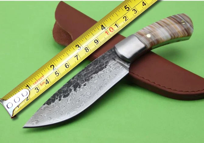 

Collection Hand-forged Tactical Fixed Knives,Shell Handle Camping Survival Knife,Hunting Knife.