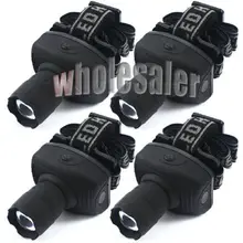 4X CREE 500LM светодиодный налобный фонарь AAA фонарик фронтальный фонарь масштабируемый Головной фонарь для езды на велосипеде лампа для кемпинга охоты