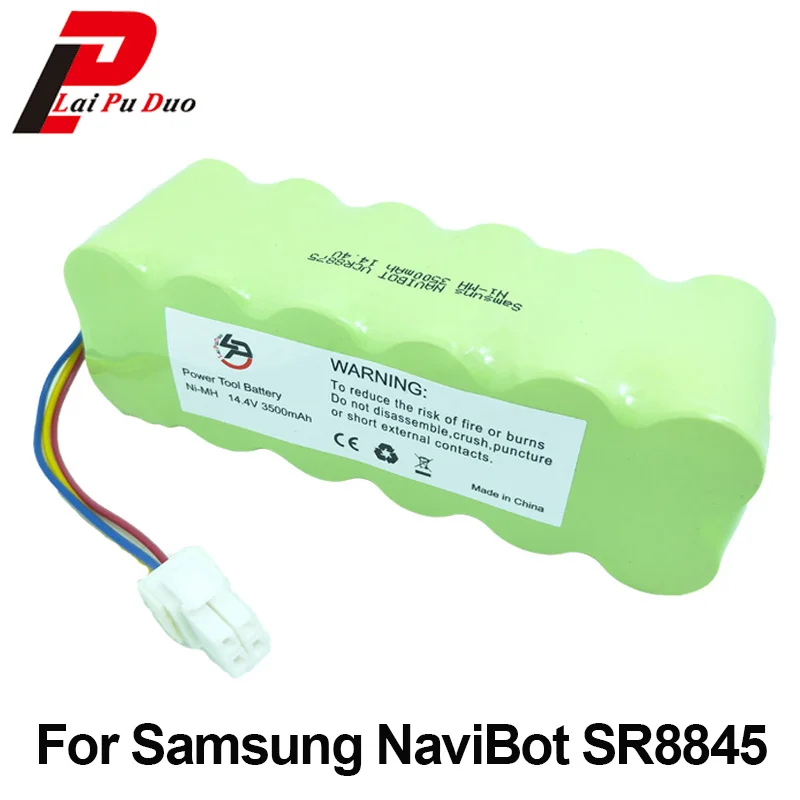 14,4 V 3500 мА/ч, Перезаряжаемые Батарея для samsung NaviBot: SR8845 SR8840 VCR8730 SR8990 VCR8845 SR8F30 SR8730 SR8750 пылесос