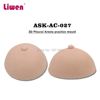 

Breast Tattoo Practice Skin 2pcs 3D Pleural Areola Practice Mould Rubber Practice Chest Practicing Permanent Makeup Cosmetic