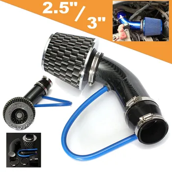 

JX-LCLYL Universal Car Racing Cold Air Intake Filter Aluminum Pipe Power Flow Hose Kit