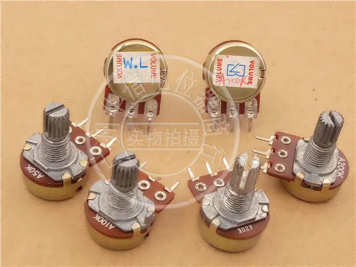 10pcs 148 type single joint potentiometer A20K A50K A100K A200K / potentiometer handle 15MM