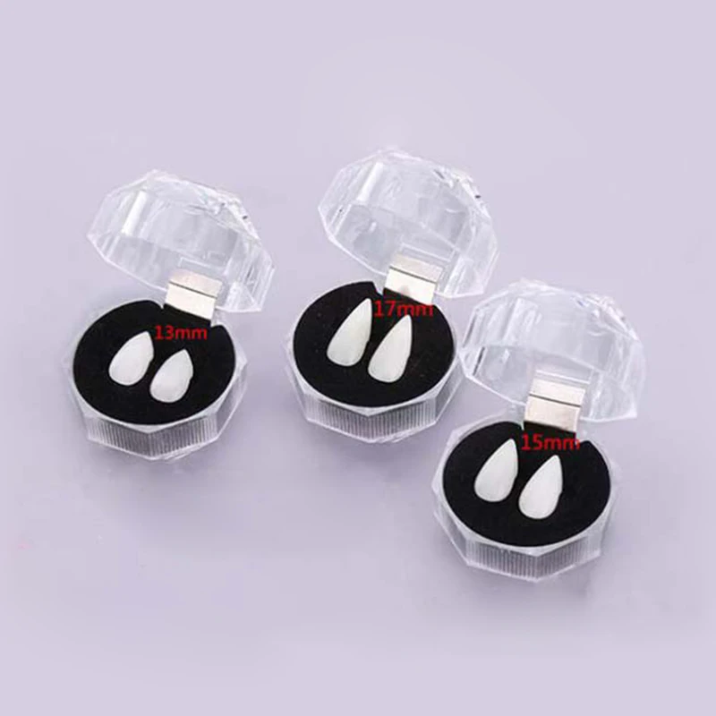 Cyuan Vampire Teeth Fangs Dentures Props Halloween Costume Props Party Favors Mask Holiday DIY Decorations Fake Vampire Teeth