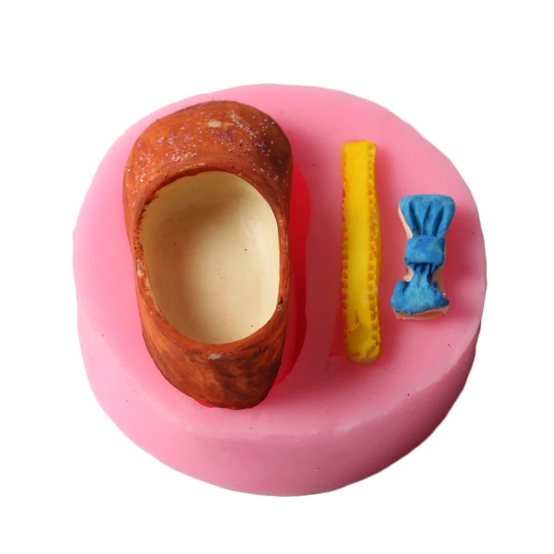 

Cute Baby Bow Shoe Shape Silicone Fondant Cake Mold Kitchen Baking Mold Cake Decorating Mould Sugarcraft Chocolate Mold