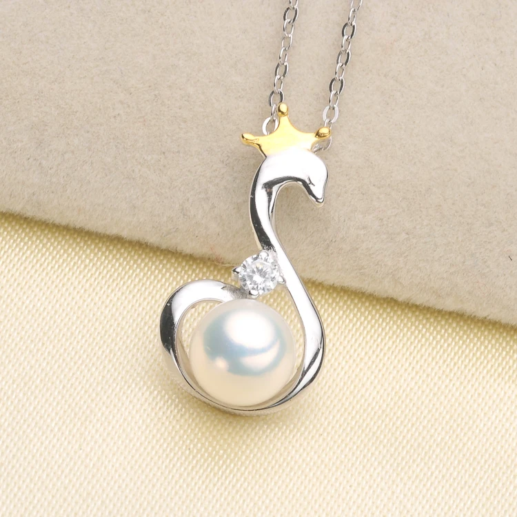 

925 Sterling Silver Charistmas Party Pearl Pendant Necklace Pendant Setting Findings Jewelry Parts Fittings Women Accessories