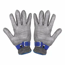 Воздухопроницаемые защитные перчатки с защитой от резьбы, устойчивые к коррозии, нержавеющая стальная металлическая сетка, рабочие перчатки+ подарок