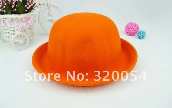1 шт., корейский вариант леди купол шерсть берет, женская шляпа, осень и зима джаз шляпа, многоцветный, Розница - Цвет: Оранжевый