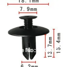 Помещается в 6 мм отверстие пластиковая застежка переднего бампера push-type футляр для ретейнера для 3,5 RLsedan и чехол для honda