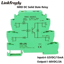 MRD-060D2 10pcs Innovative LED Indication 2A Input: 5V 12V 24VDC SSR Interface Relay Module In Single Circuit Relay Switch Board