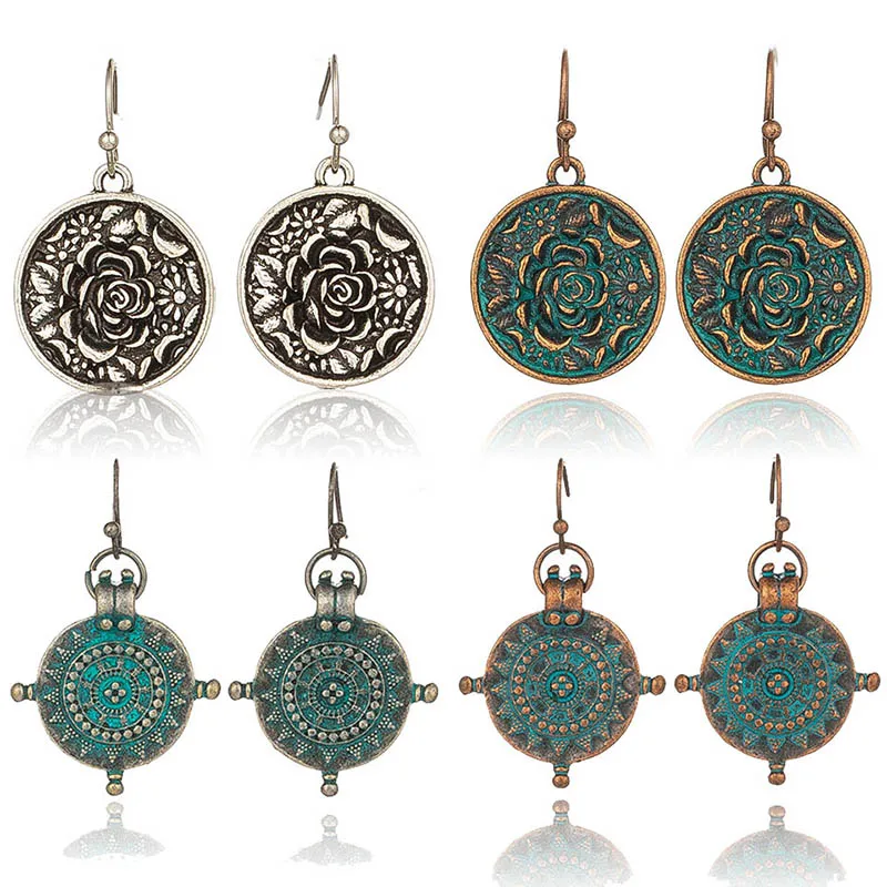 

EXYNLON earrings 2019 dangle earring Woman's Geometric elements Vintage Style New fashion trends Girl Korean jewelry