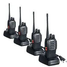 Walkie Talkie 4PCS BaoFeng Bf-888S Two Way Handheld Pofung Radios Transceiver UHF 5W 400-470MHz 16CH Cb Radio