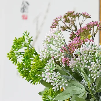 

New Artificial flower branch plastic Pistachio fake plants for home party DIY wedding decoration flower arrangement supplies