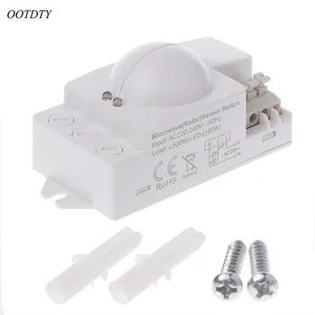 

OOTDTY AC220-240V Microwave Radar Sensor Switch for Panel Ceiling Light Entrance Stairs