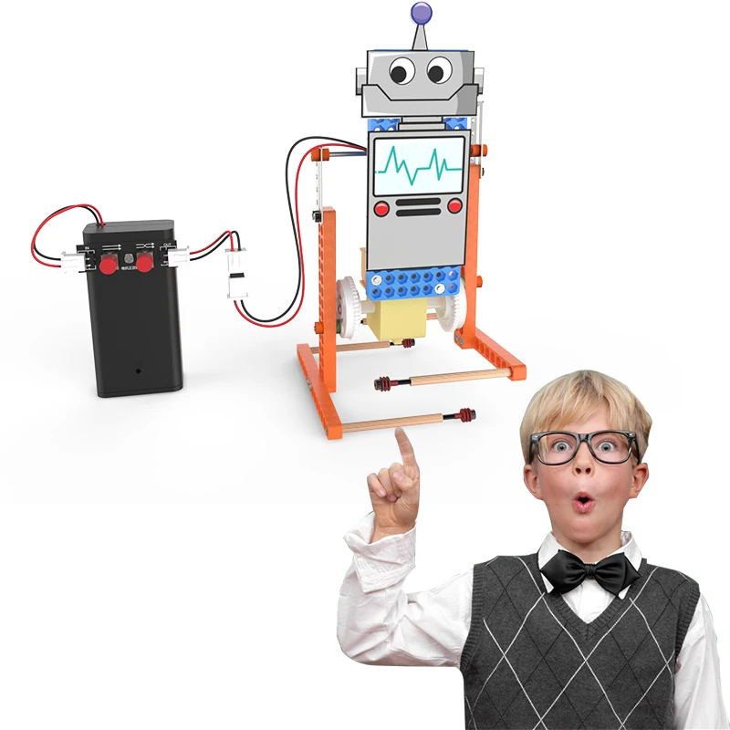 STEM  Kids Toy School Science Toy DIY Biped Robot  Children Educational Science Toys Kit Learning Education Toys for Children B