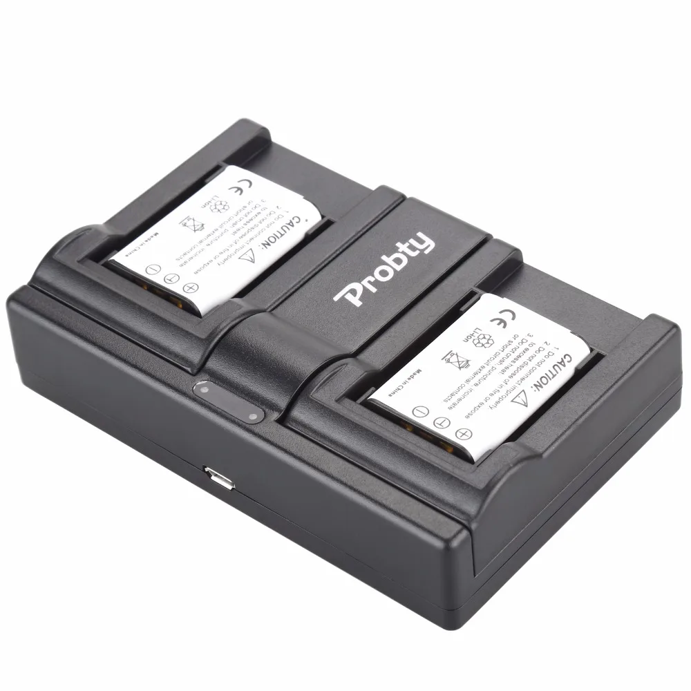 Bateria + Carregador Duplo para Sony Câmera de Ação e Esportes Visual 4 Unidades Probty 1 Mini Usb Az1 Az1v Az1vr - Image 4