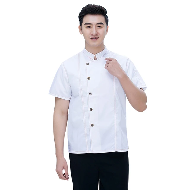 Bakery Pastry Chef Cook Wear Chef Uniforms Jacket Short sleeved Hotel