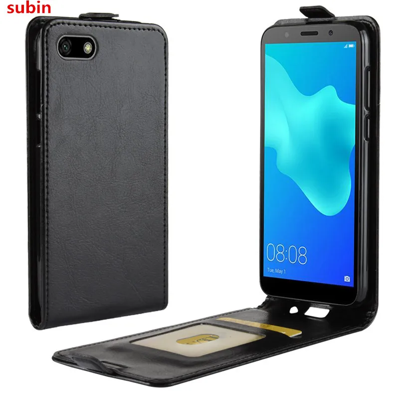 For Huawei Y5 2018 Case Cover Original Leather Case Protective Shell