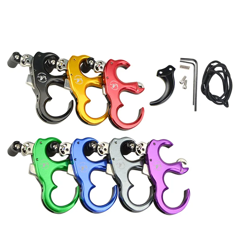 

TP420 Archery Thumb Release Aid Aluminum Alloy Stainless Can Be Three Fingers And Four Fingers