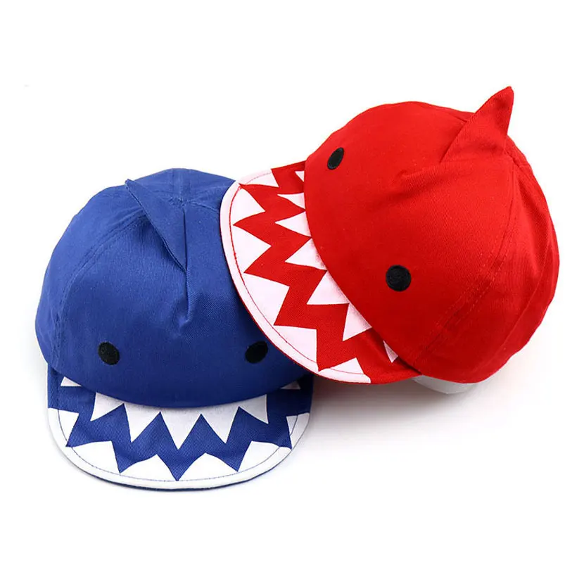 

Baby Hat Cotton Boys Baseball Cap Kids 2019 Spring New Girl Hat Adjustable Soft Brim Hat Caps Cartoon Fish Design Fashion Chapeu
